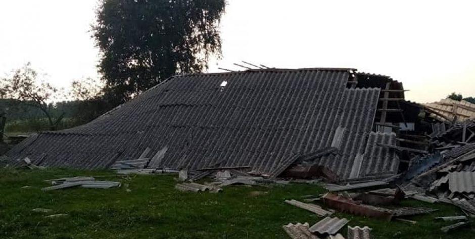 Gwałtowna burza w powiecie łukowskim