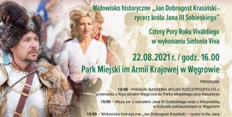 Widowisko historyczne w Parku Miejskim w Węgrowie - Jan Dobrogost – rycerz króla
