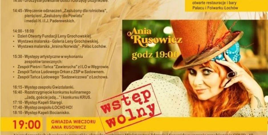 Łochów: Powiatowe święto plonów - gwiazdą Ania Rusowicz 