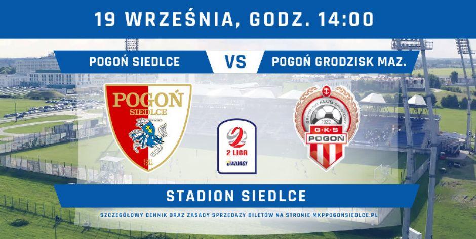 Pogoń z Siedlec zmierzy się z Pogonią z Grodziska