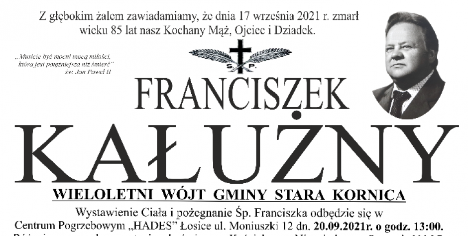 Zmarł były wójt 