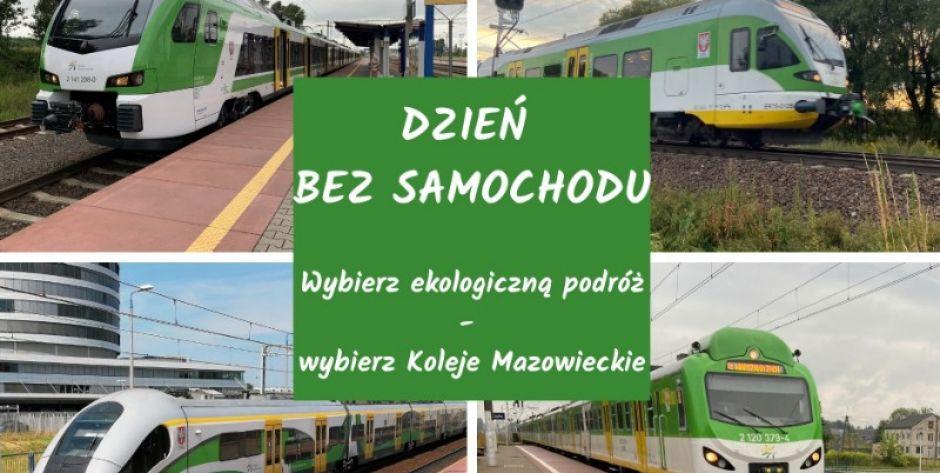 Podróżuj za darmo pociągami Kolei Mazowieckich w Dzień bez Samochodu!