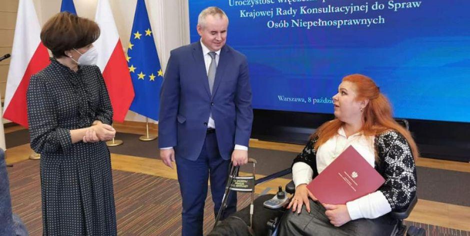 Renata Orłowska głosem osób niepełnosprawnych