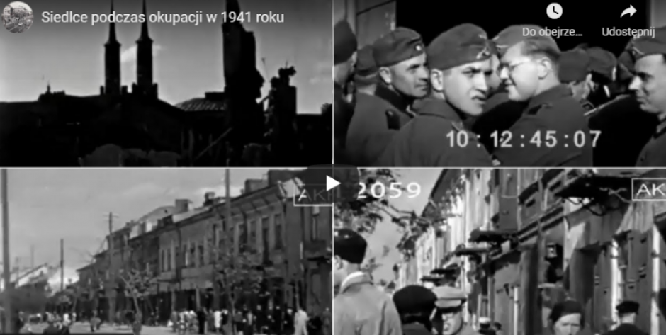 Siedlce podczas okupacji w 1941 roku - zobacz film!