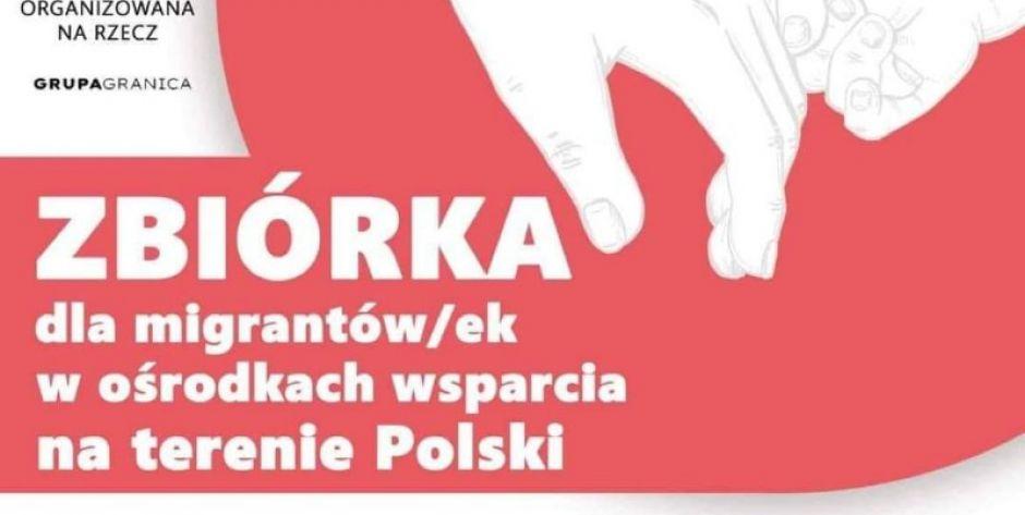 Kamila Gasiuk-Pihowicz prowadzi zbiórkę dla migrantów