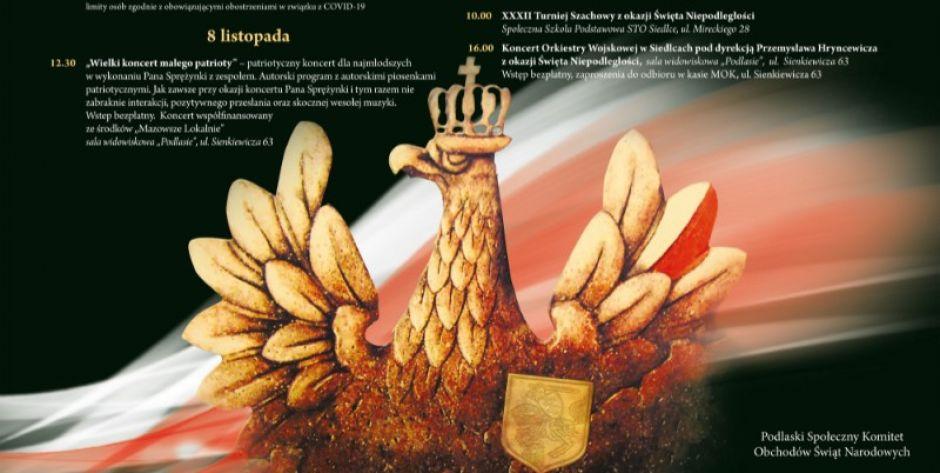 Tak w Siedlcach będziemy świętować 103. rocznicę odzyskania przez Polskę Niepodległości