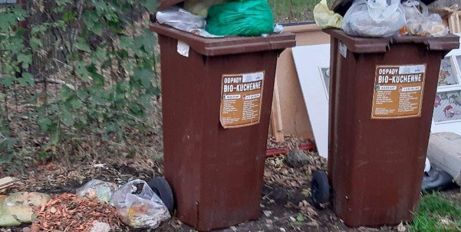 Odpady wysypują się ze śmietnika. Mamy odpowiedź z PUK-u!