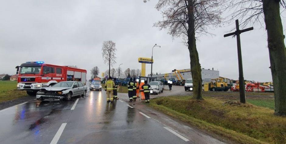 Wypadek w Wiśniewie. DK63 zablokowana!
