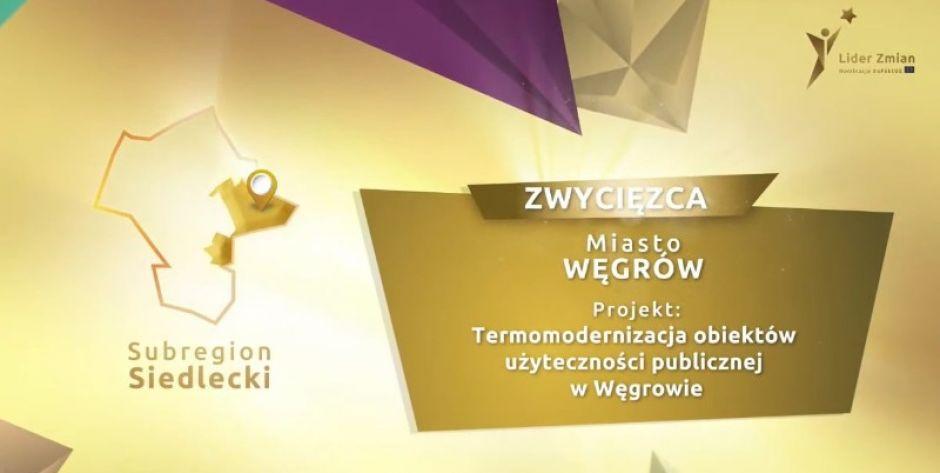 Burmistrz odebrał nagrodę