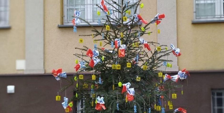 Odblaskowa choinka w Węgrowie i Łochowie