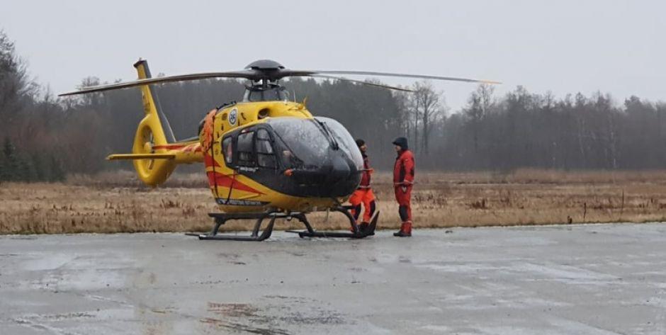 Złe warunki atmosferyczne uniemożliwiły lądowanie śmigłowca LPR