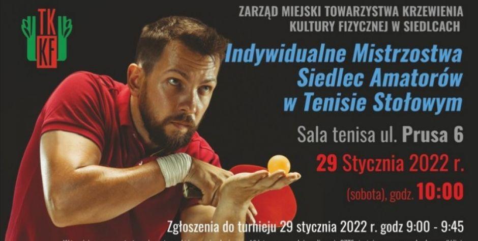 Zostań mistrzem Siedlec w tenisie stołowym!