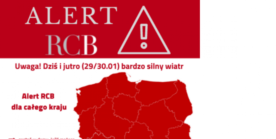 Uwaga! Ostrzeżenia przed silnym wiatrem! 