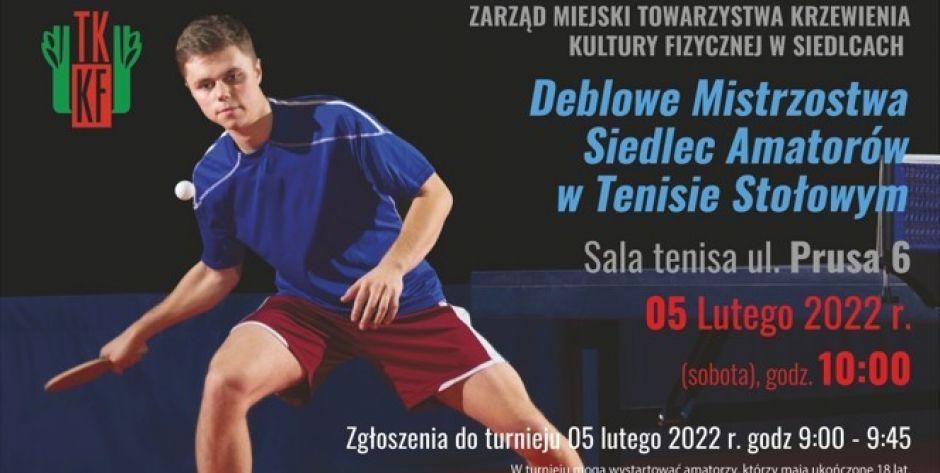 Mistrzostwa Siedlec amatorów w tenisie stołowym - po singlu czas na debel