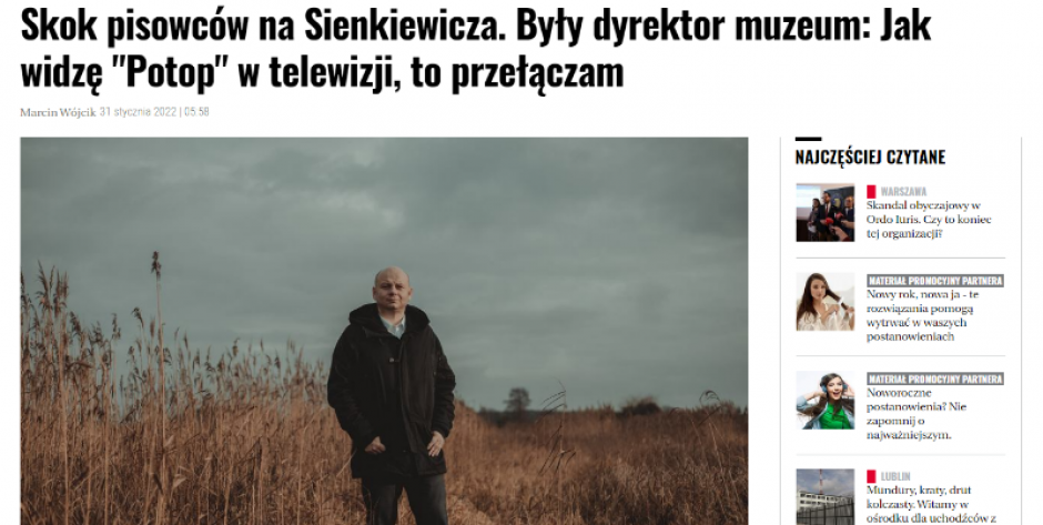 Duży Format o „Skoku pisowców na Sienkiewicza”