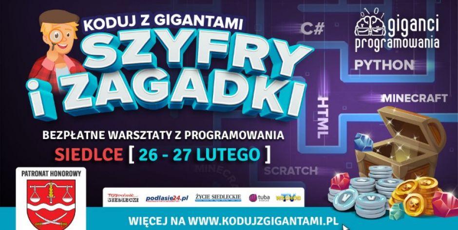 Bezpłatne warsztaty z programowania dla dzieci i młodzieży „Koduj z Gigantami” w Siedlcach