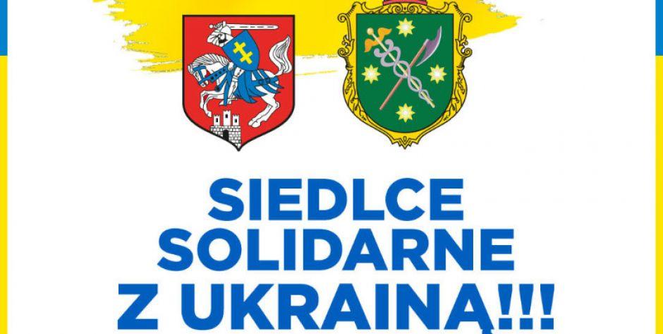 Informacja prezydenta Miasta Siedlce w sprawie wsparcia dla uchodźców z Ukrainy