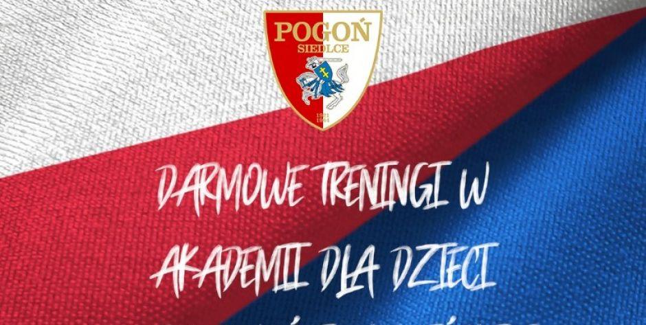 Darmowe treningi w akademii piłkarskiej MKP Pogoń Siedlce dla dzieci z Ukrainy