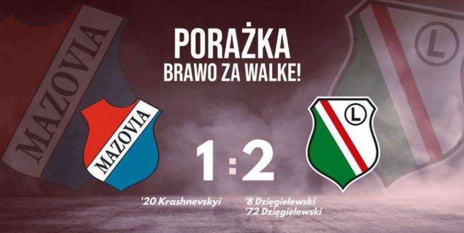 Mazovia Mińsk Mazowiecki wyeliminowana z Pucharu Polski. Rezerwy Legii za mocne