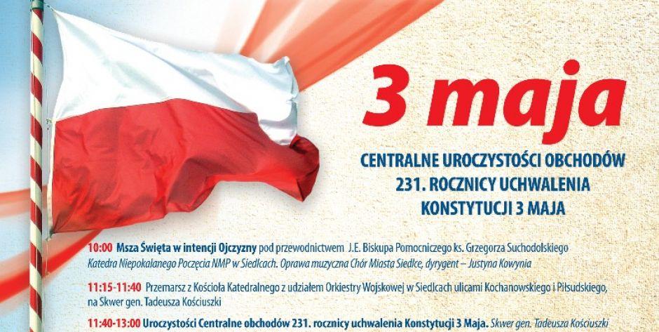 Uroczystości majowe w Siedlcach 
