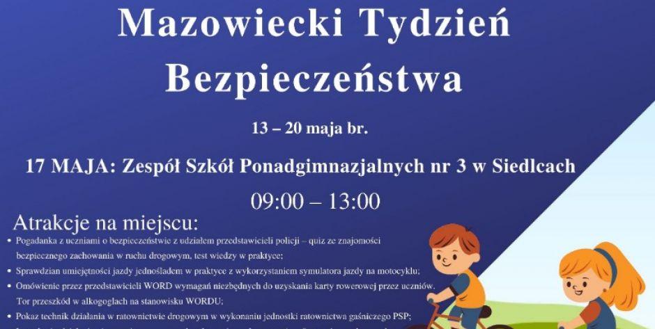 Piknik Bezpieczeństwa w Siedlcach w ramach Mazowieckiego Tygodnia Bezpieczeństwa