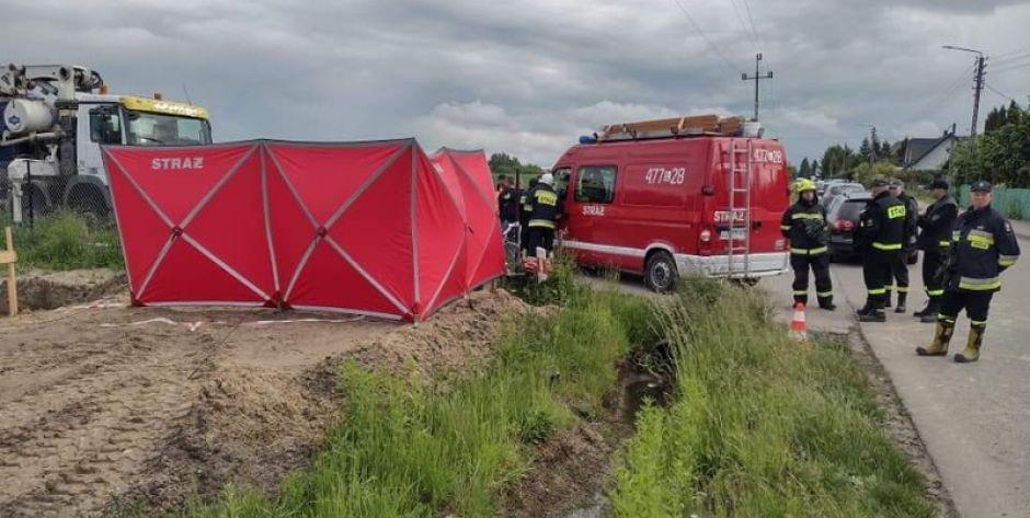 Tragiczny wypadek podczas prac budowlanych w Łazach