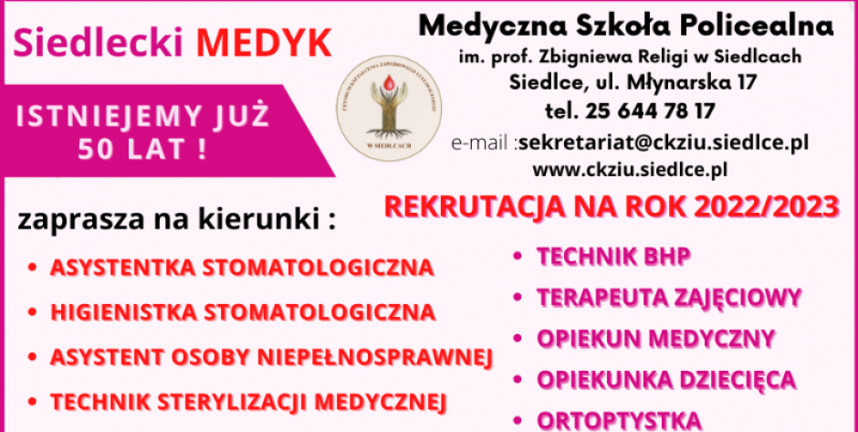Z siedleckim Medykiem bezpłatnie i praktycznie