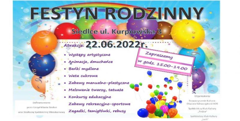 Festyn rodzinny na ul. Kurpiowskiej! Wstęp wolny! 