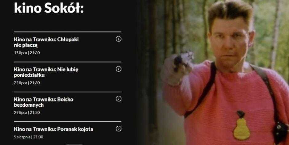 W piątkowe wieczory przed SOK... Kino na Trawniku