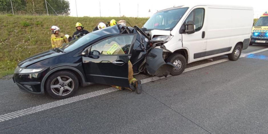 Wypadek na S17 - poszkodowane roczne dziecko