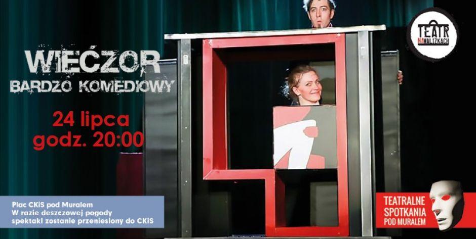 W Siedlcach pod muralem... Wieczór bardzo komediowy