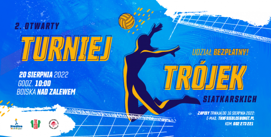 Siedlce: Turniej Trójek Siatkarskich nad zalewem