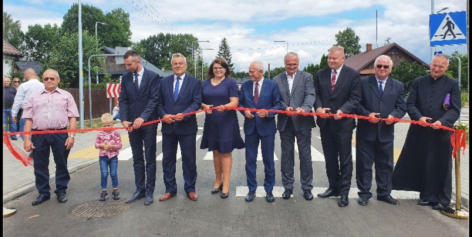 Wola Wodyńska - symboliczne otwarcie drogowych inwestycji