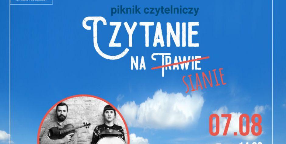Piknik czytelniczy - Czytanie na sianie w MIńsku Mazowieckim