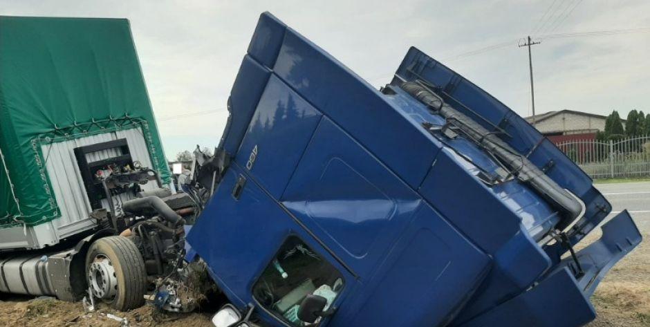 Chromna, DK2: Ciężarówka w rowie