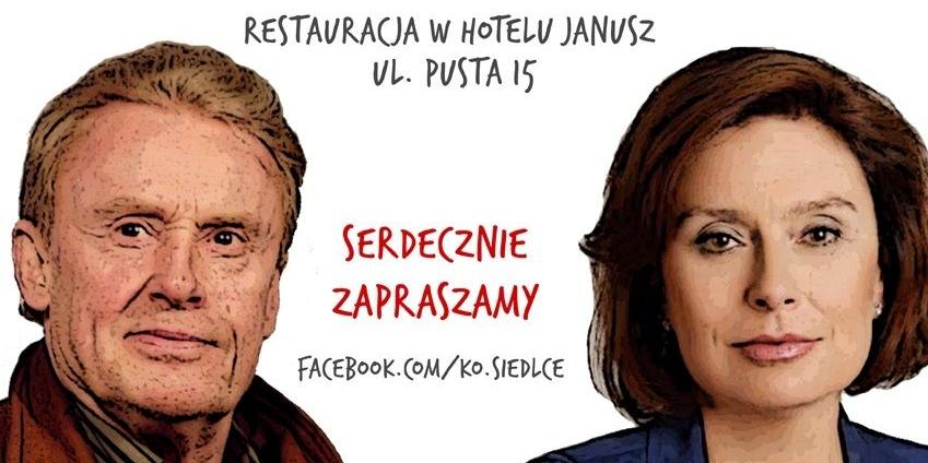 Olbrychski i Kidawa-Błońska spotkają się z siedlczanami