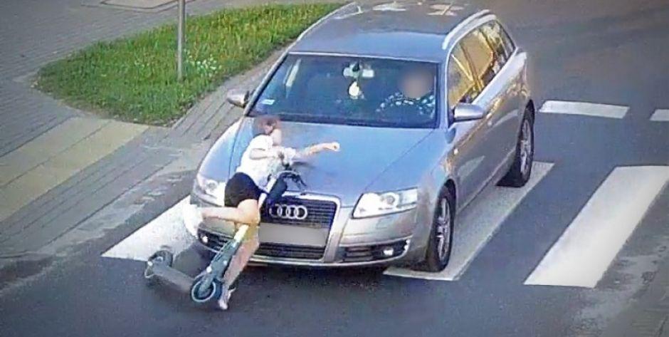 Łuków: Potrąciła 11-latkę na pasach i po chwili odjechała z miejsca zdarzenia (FILM)