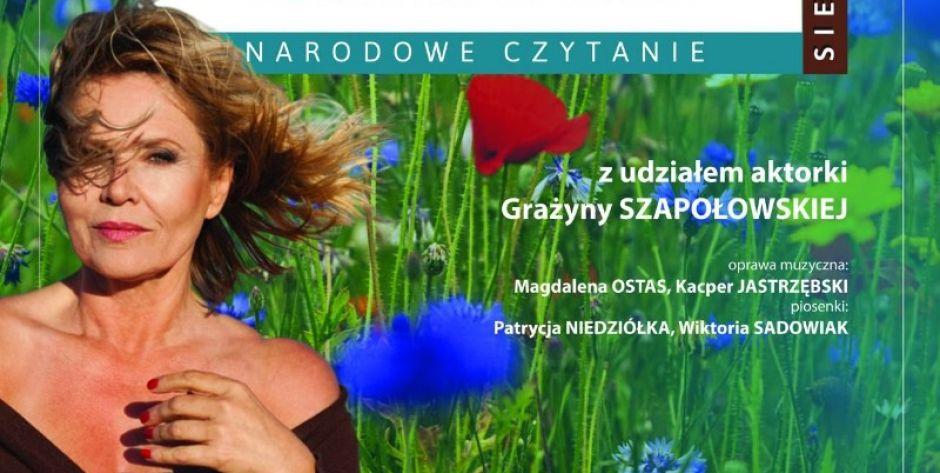 Narodowe Czytanie w Siedlcach z Grażyną Szapołowską