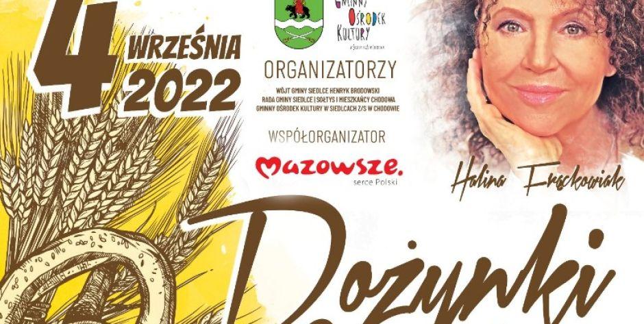 Piękni i Młodzi  oraz Halina Frąckowiak na Dożynki Gminy Siedlce