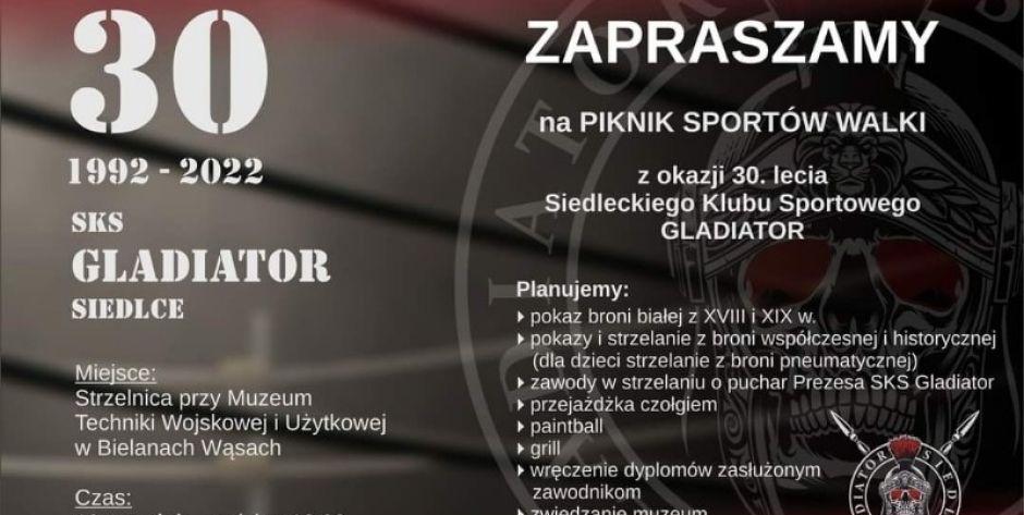 Piknik sportów walki z okazji 30-lecia Gladiatora Siedlce