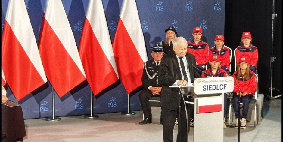 Jarosław Kaczyński w Siedlcach
