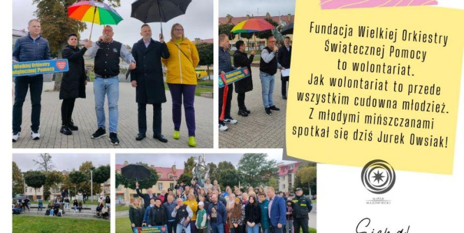 Jurek Owsiak odwiedził Mińsk Mazowiecki 