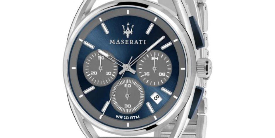 Męskie zegarki Maserati na stalowej bransolecie