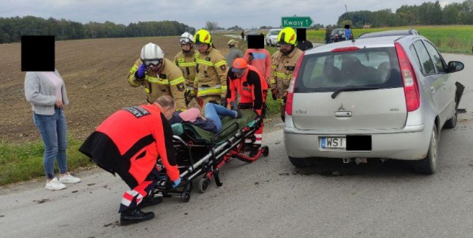 Czołówka na trasie Tchórzew - Modrzew