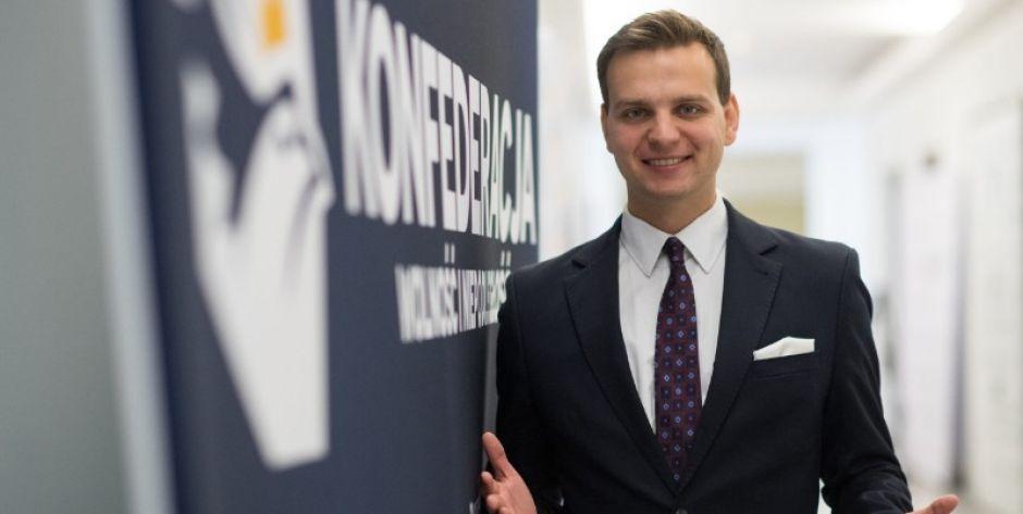Jakub Kulesza - przewodniczący koła poselskiego Konfederacji przyjedzie do Siedlec