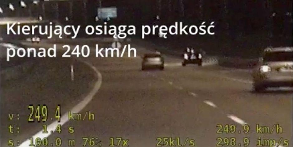 Policyjny pościg za 16-latkiem w audi. Pędził ponad 240 km/h, próbował staranować funkcjonariuszy (Wideo)
