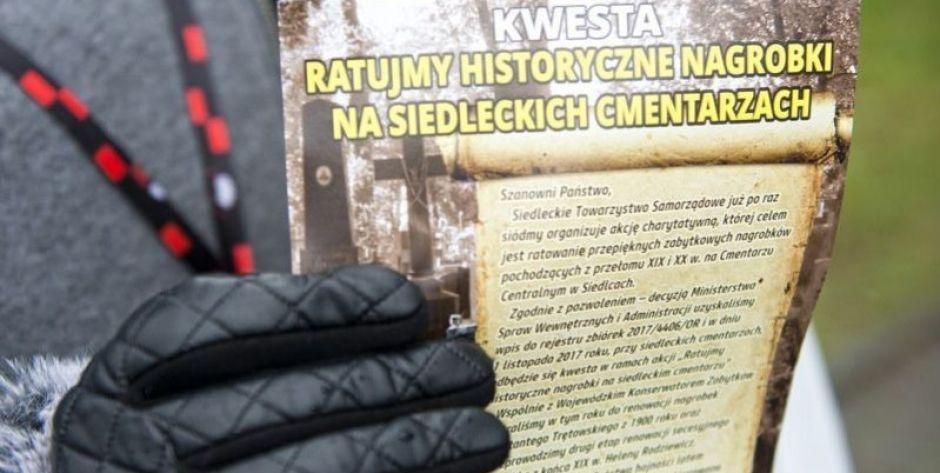 Dlaczego przy siedleckich cmentarzach nie prowadzono kwesty na renowację starych nagrobków?