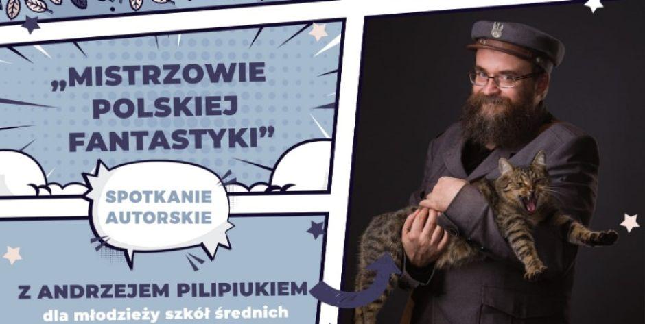 Andrzej Pilipiuk w GOK w Zbuczynie