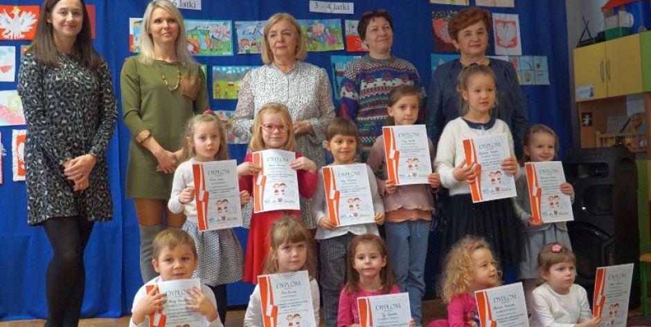 „Z miłości do Niepodległości” - rozstrzygnięcie konkursu plastycznego w Miejskim Przedszkolu Integracyjnym nr 20 w Siedlcach (zdjęcia)