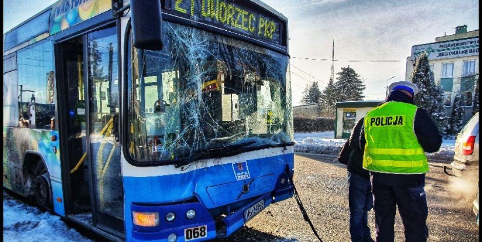 Zderzenie na ul. Brzeskiej w Siedlcach